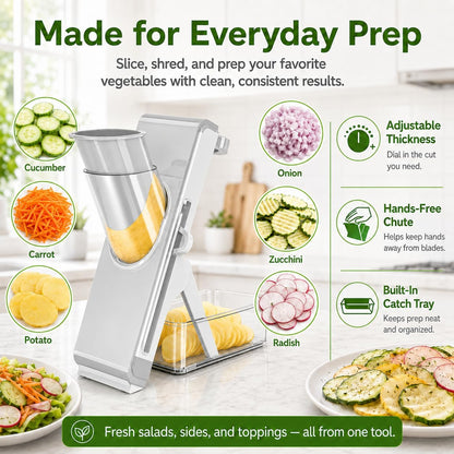 Mandoline Slicer for Kitch,Bigger Size,Adjustable Vegetable Slicer