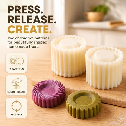 Cookie Press Mold Creative Double Ended Pastry Mold for DIY Pastry Mooncake