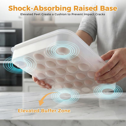 HANSGO Deviled Egg Containers with Lid, Plastic Egg Holder for 24 Eggs