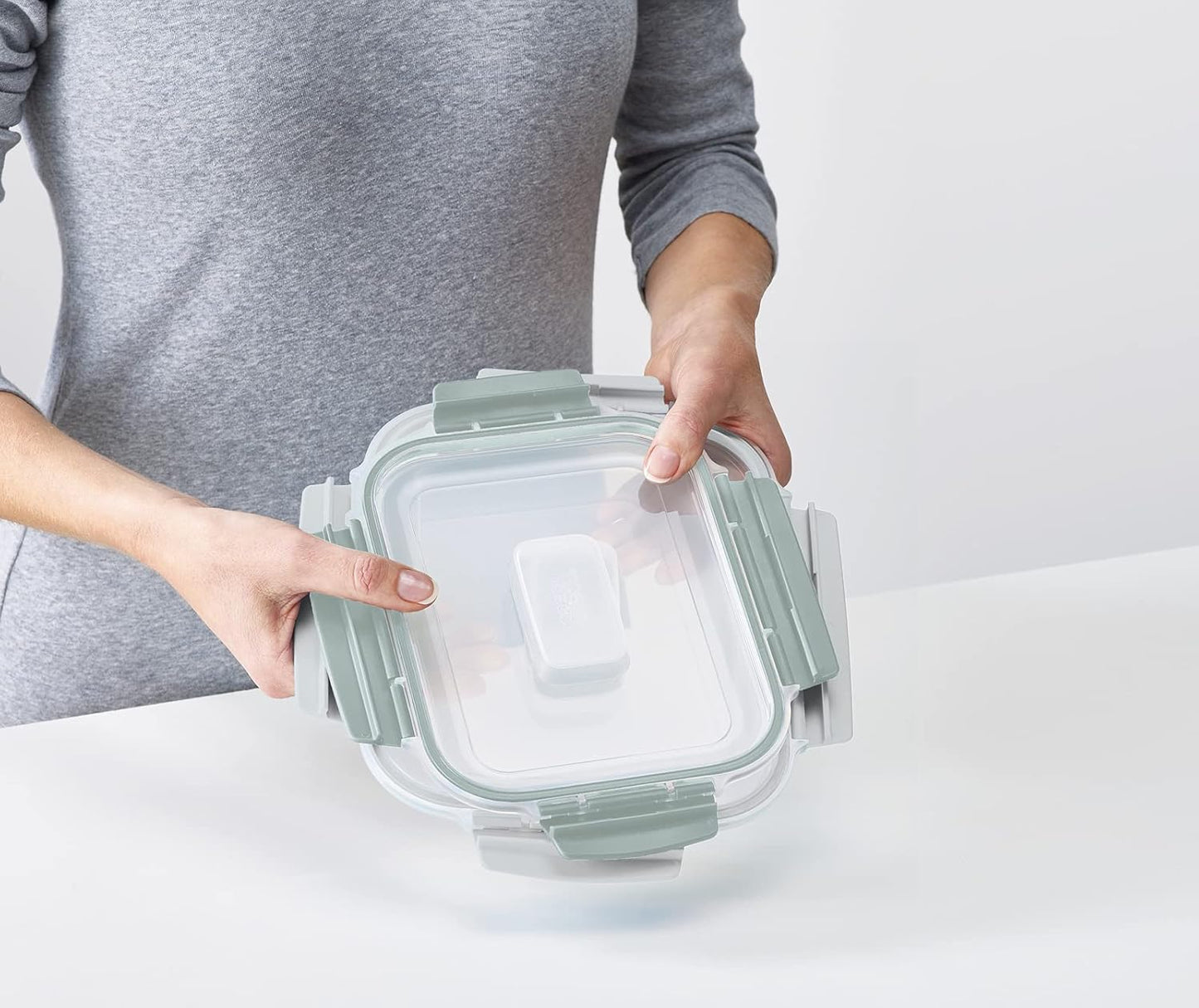 Joseph Joseph Nest Lock Plastic BPA Free Food Storage Container Set with Lockable Airtight Leakproof Lids, 10-Piece, Multi-Color