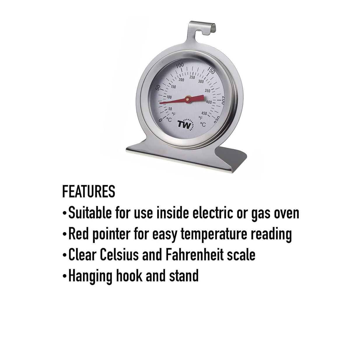 Oven Thermometer - Dial Oven Temperature Gauge