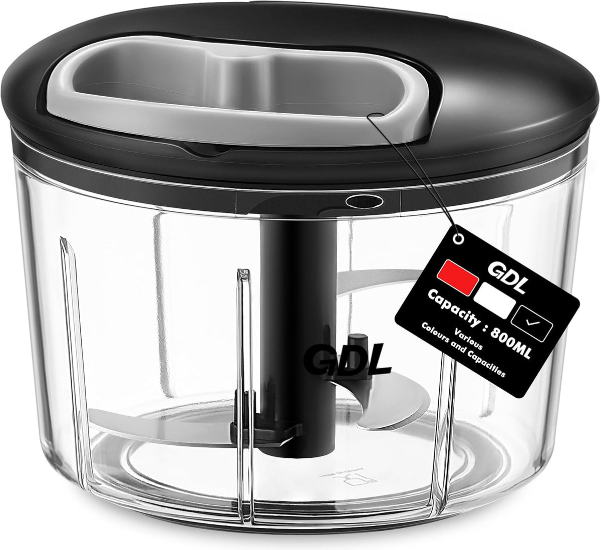 GDL Food Chopper, Vegetable Chopper, Pull String Onion Chopper Dicer, 800ML