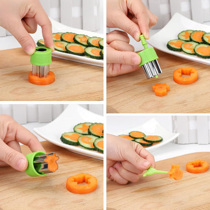 NEW LIVE 35 Pack Cookie Cutters Fruit Cutter Shapes Set Crinkle Cutter