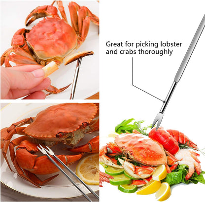 10 Pcs Seafood Tools Set, Crab Lobster Crackers