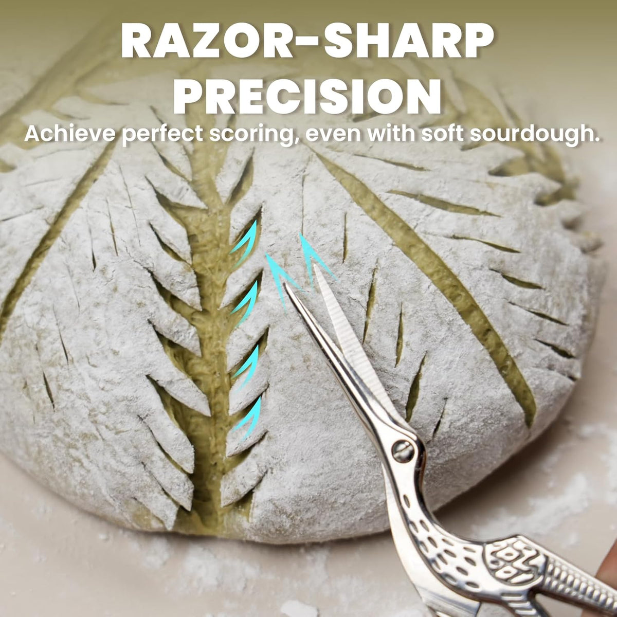 Bread Lame, 304 Stainless Steel Sourdough Scoring Tool, 10 Blades
