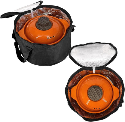 2 Pack Round Casserole Carrier Insulated Bags, Pie Tray, Insulated For Cold, 12.5 In Pie Carriers For Transport (Black)