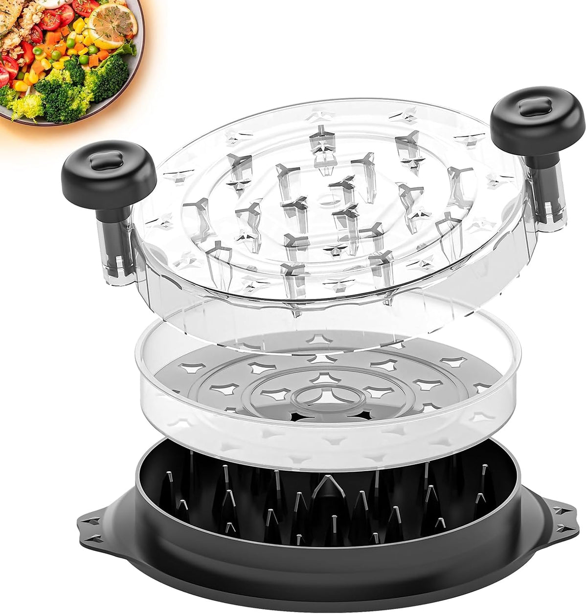 TQRR 10'' Pro Chicken Shredder Tool Twist Large, Meat Grinder for Kitchen