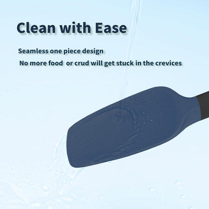 Coukre Silicone Spatula Set of 5,High Temperature Resistant, Food Grade Silicone, Dishwasher Safe, for Baking, Cooking (Aqua Green)