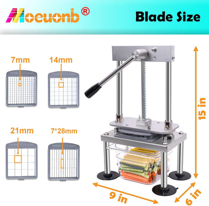 Moeuonb French Fry Cutter for Potatoes Vegetable Chopper for Tomatoes Fruit
