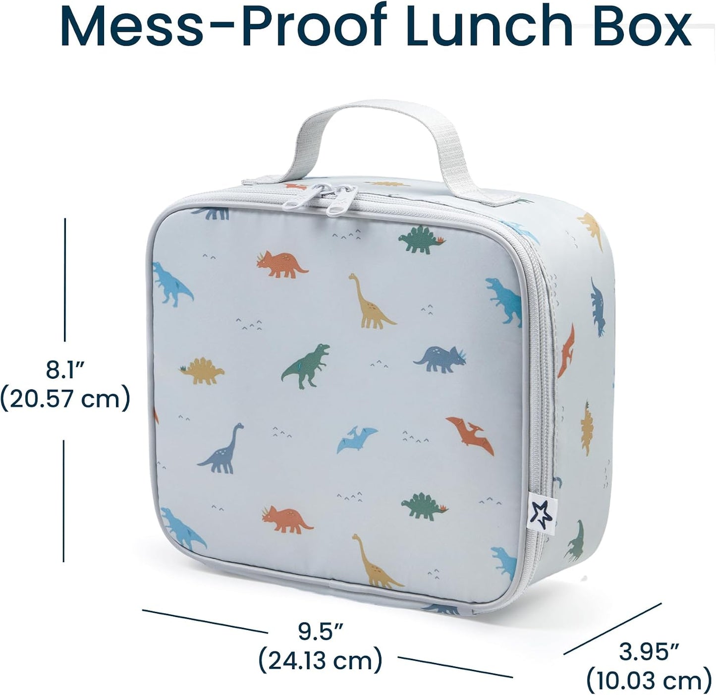 Tiny Twinkle Insulated Lunch Box for Girls and Boys | Durable and Reusable for School & Travel | Ages 3 and Up | Waterproof and Easy to Clean | PFAs and BPA Free（Boho Rainbow）