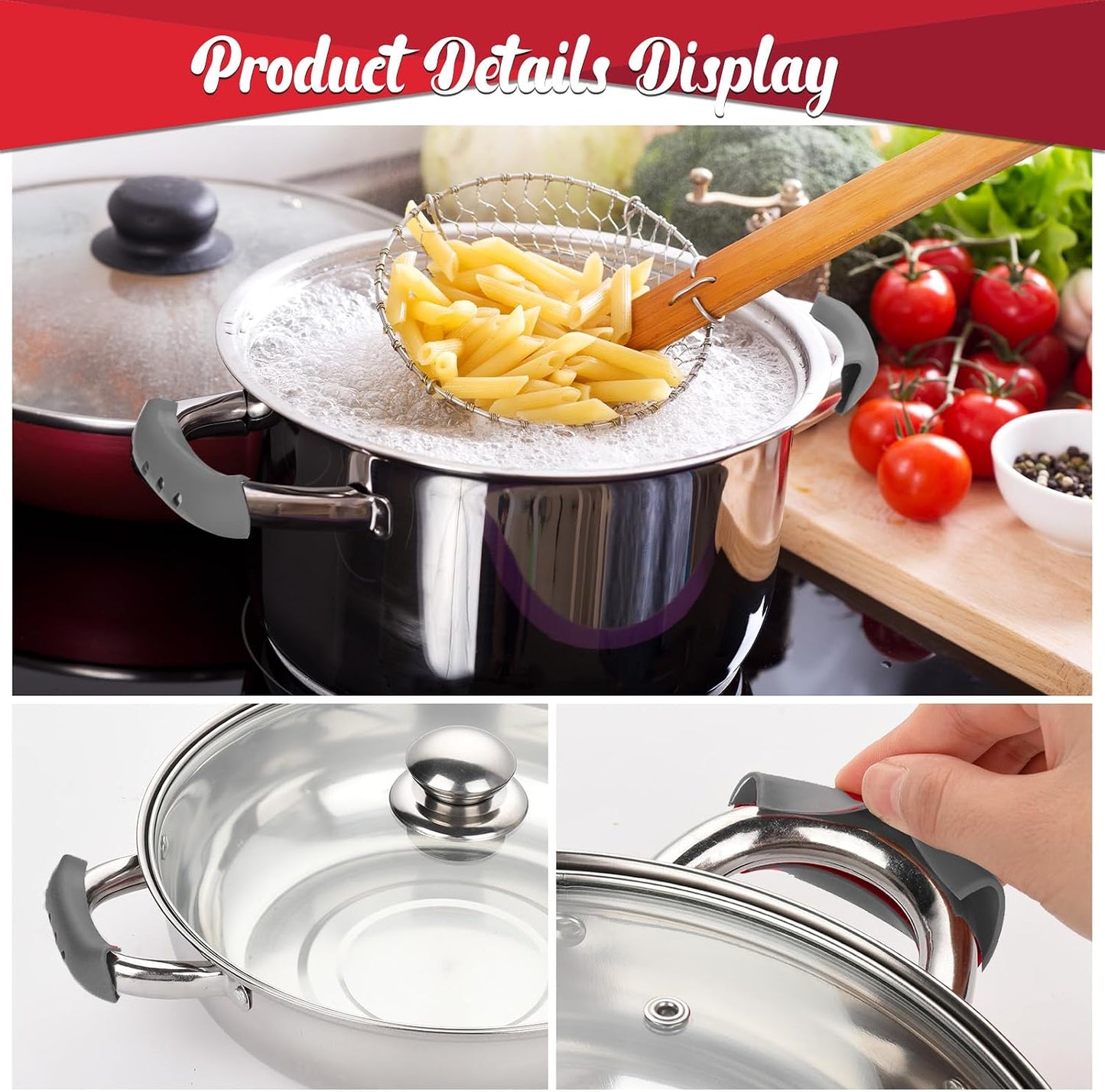 10Pcs Cast Iron Handle Cover, Silicone Pot Holders
