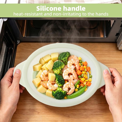 Silicone Microwave Steamer Collapsible Cooker for Vegetables Fish Prep Meal
