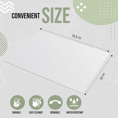 Crown Display Disposable Cutting Boards for Kitchen Black Cutting Board 10 Inch X 13.5 Inch Flexible Cutting Boards For Kitchen ~ Patent Pending ~ Recyclable Disposable Cutting Board Sheets