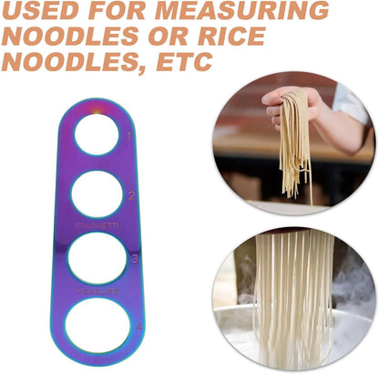 Stainless Steel Spaghetti Measure Tool, Portion Guide 4 Hole