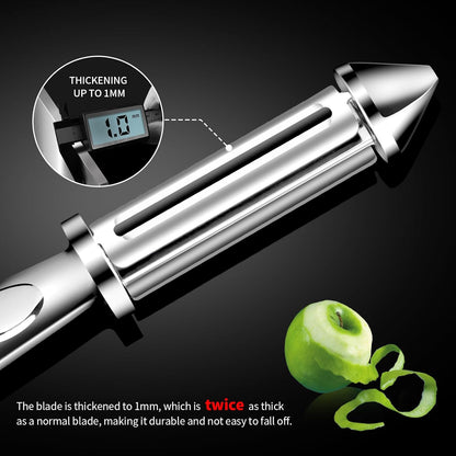MAD SHARK Ultra Sharp Vegetable Peelers for Kitchen 10 Years No Rust Stainless Steel Serrated Potato Peeler Easy to Use Y Peeler with Durable Non-Slip Ergonomic Grips for Carrots, Fruits, Veggie