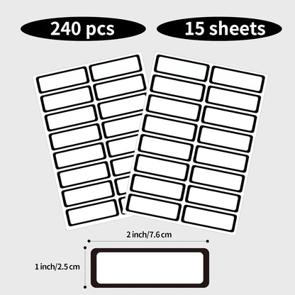 Removable Freezer Labels Stickers, 1 x 3 Inch Blank Removable Freezer Labels Food Storage Stickers, Date Label Waterproof Oil Resistant Easy Clean No Residue- 250 Sheets