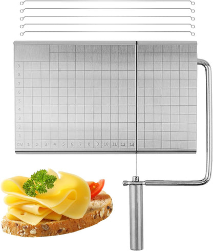 Cheese Slicer Graduated Board + 6 Extra Replaceable Wires