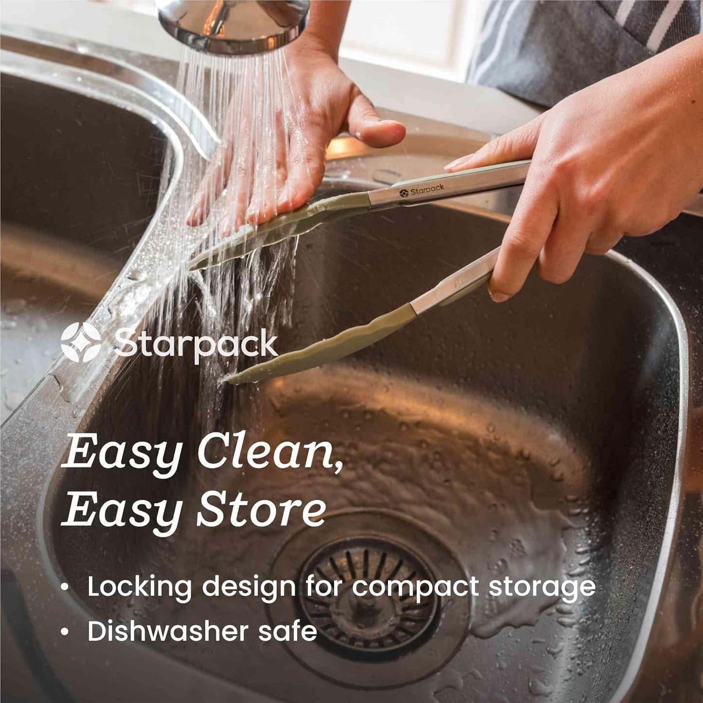 StarPack Premium Silicone Kitchen Tongs Set of 2 (9-Inch & 12-Inch) - Stainless Steel with Non-Stick Silicone Tips, High Heat Resistant to 480°F, For Cooking, Serving, Grill, BBQ & Salad (Cherry Red)