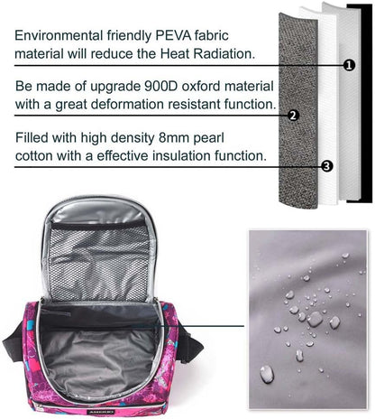 Lunch Bag for Kids Coole Lunch Box Tote for Women Girls Boys Children Student Insulated Bento Bag for School Work Picnic Outdoor Activities