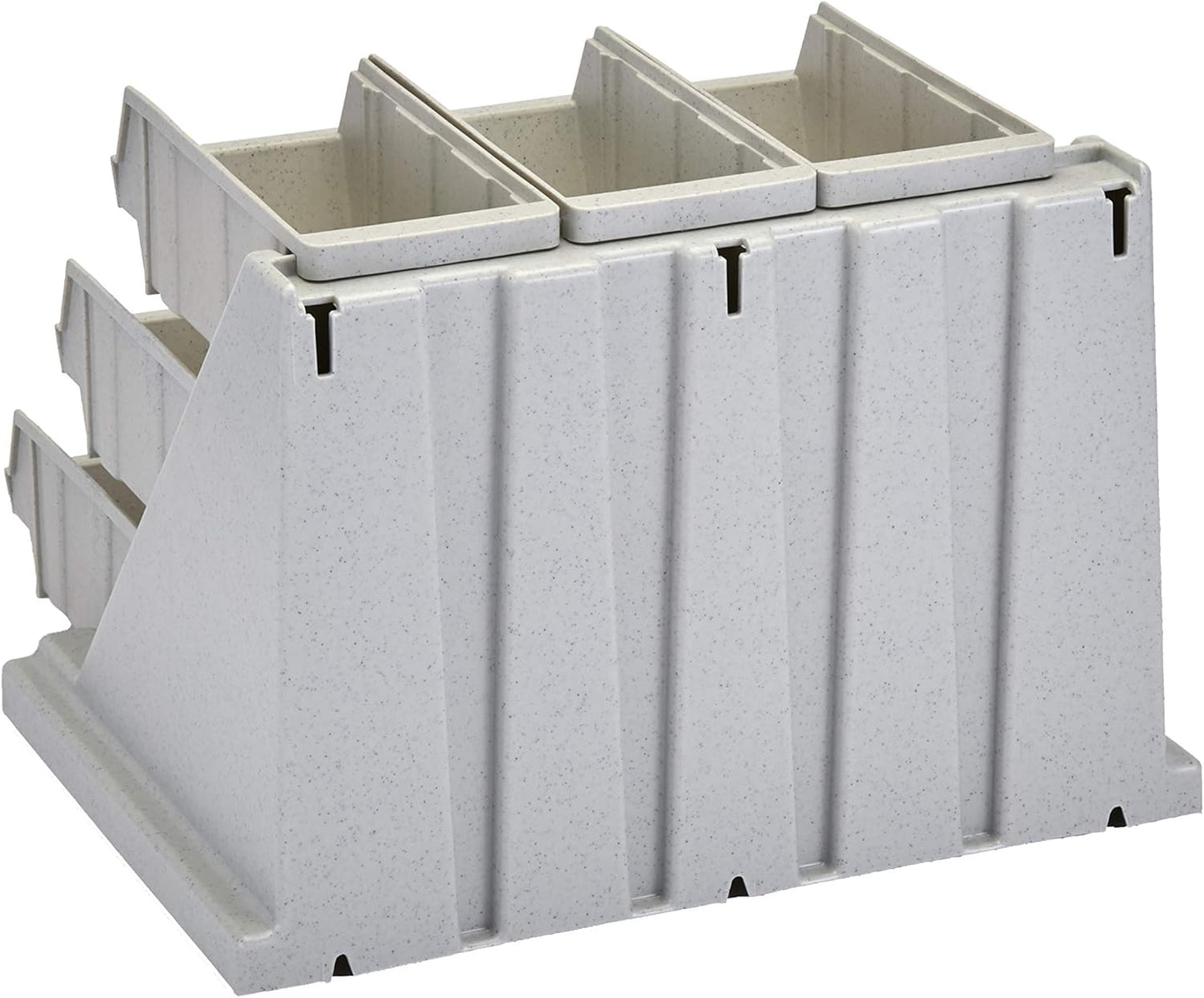 Cambro Versa - Self Serve Condiment and Utensil Bin - 12 Storage Bins - Ideal for food and coffee condiments (Black)