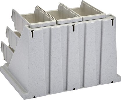 Cambro Versa - Self Serve Condiment and Utensil Bin - 12 Storage Bins - Ideal for food and coffee condiments (Black)