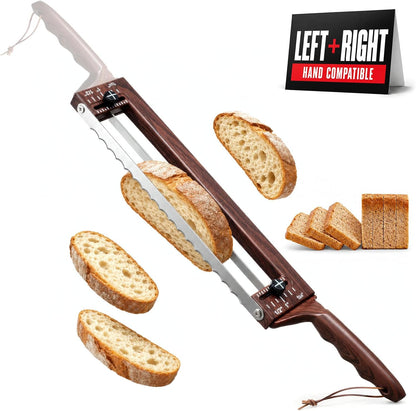Adjustable Bread Knife, Ambidextrous Design Bread Slicer for Homemade Bread