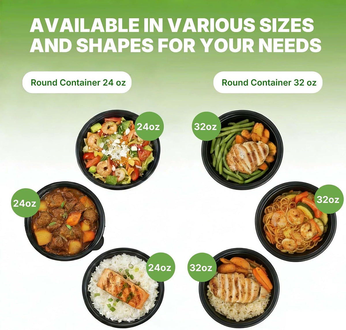 50 Pack (100-Piece) Meal Prep Containers with Lids, Reusable 2-Compartment Food Storage, Sturdy Leakproof, Food Safe, Microwave Freezer Dishwasher Safe, To-Go Takeout Plastic Containers – 60828