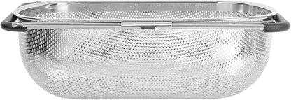 Restaurantware 6 qt Stainless Steel Over The Sink Colander