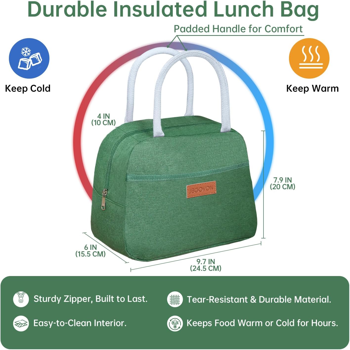 JBGOYON Bento Box and Lunch Bag Set, Leak-Proof Lunch Box for Adults and Kids with Built-in Utensils, Insulated for Work School Travel, Microwave & Dishwasher Safe, All-in-One (Purple)
