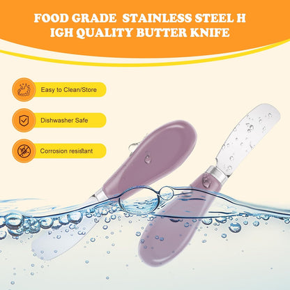 Butter Spreader Knife Set, 2 Pack Butter Knives and Cheese Knives
