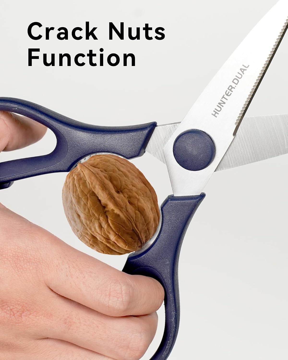Kitchen Scissors for Food, HUNTER.DUAL Heavy Duty Come Apart Poultry Shears for Cooking, All Purpose for Cutting Chicken, Meat, Fish & Vegetables (Auqa, 8.35 Inch)