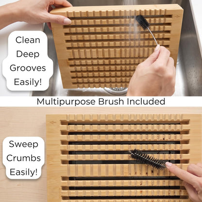 Bamboo Bread Slicer Guide Cutter For Homemade Bread, Sourdough, Bagel, Loaf