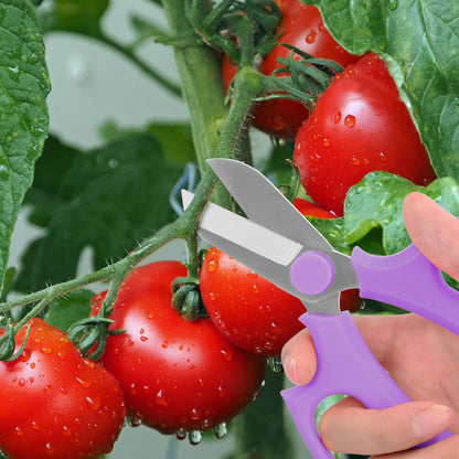 Housolution Flower Scissors, Premium Steel Garden Pruning Shears, Pink
