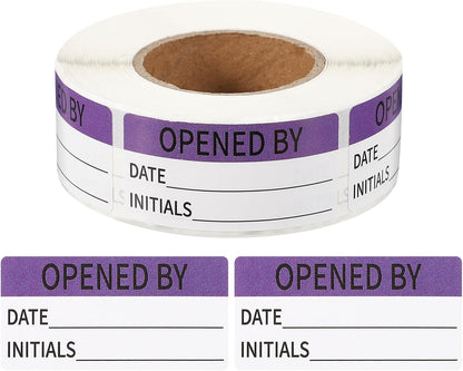 PATIKIL 500 Pcs Expired Date Label Stickers Roll, 2 x 1 Inch Removable Inventory Labels Adhesive Food Sticker Roll for Marking Organizing Inventory and Food Container, White and Black