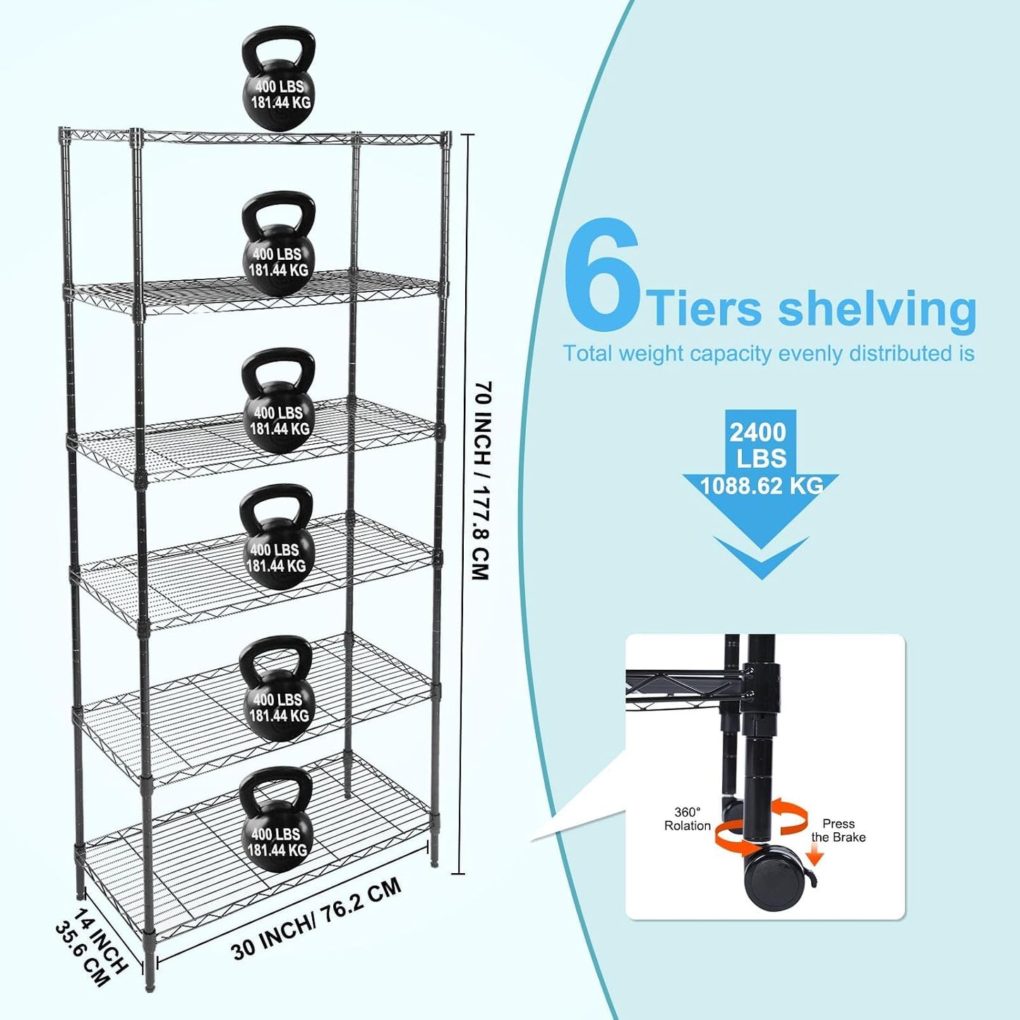 Whitmor 2-Wire Shelving Unit, Metal Storage Shelves, Stacking Shelf with Basket, Easy Assembly Home Organizer for Pantry, Kitchen, Garage, Plant