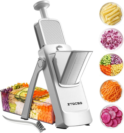 Safe Mandoline Slicer for Kitchen, Vegetable & Food Cutter, Easy to Clean