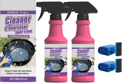 Fast-Acting Heavy-Duty Grill Degreaser Spray, Fast Acting Heavy Duty Grill Degreaser, 120ml/4fl.0z, Suitable for All Stubborn Oil Stains (1 Set)