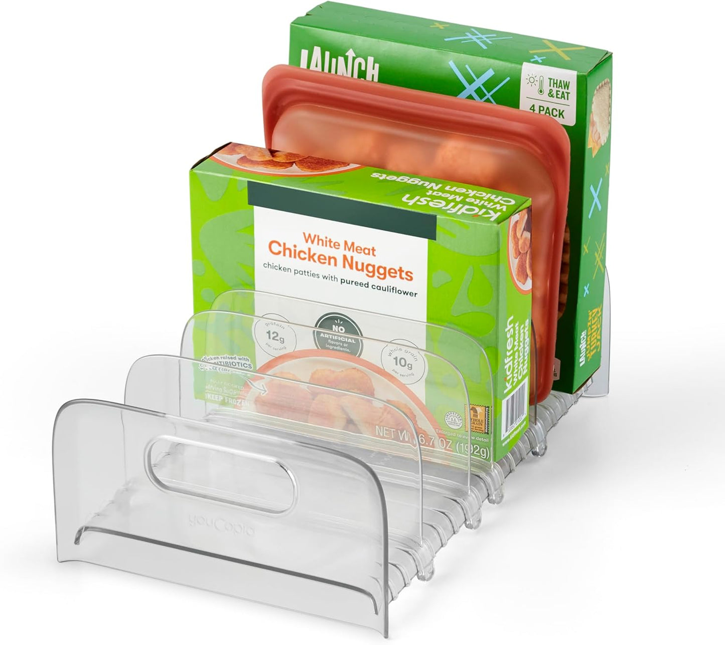 YouCopia FreezeUp Freezer Food Block Maker, 2 Cup, 2-Pack, Meal Prep Bag Container to Freeze Leftovers and Soup