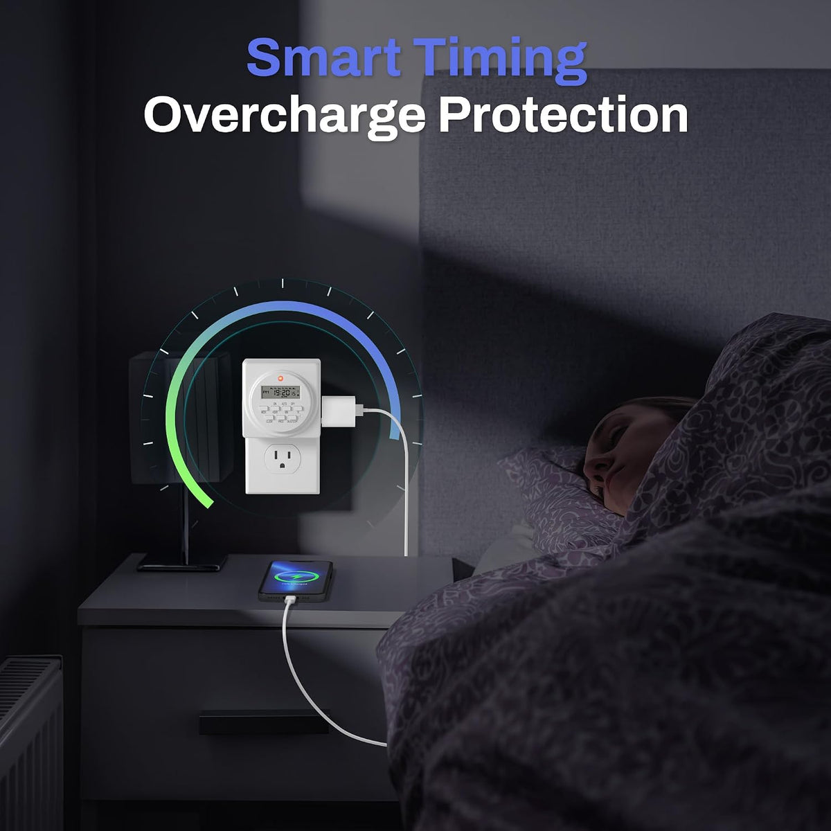 BN-LINK Indoor 7-Day Programmable Digital Timer Outlet, 2 Outlets