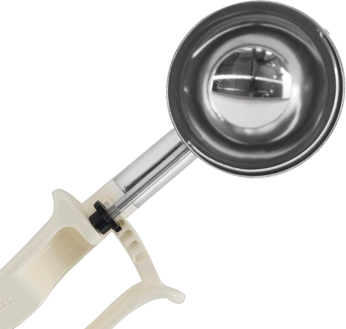 Zeroll 2030 Universal Standard Length EZ Disher Food Portion Control Scoop Designed for Right or Left Hand Use Dishwasher Safe NSF Approved, 1 3/4-Inch, Black