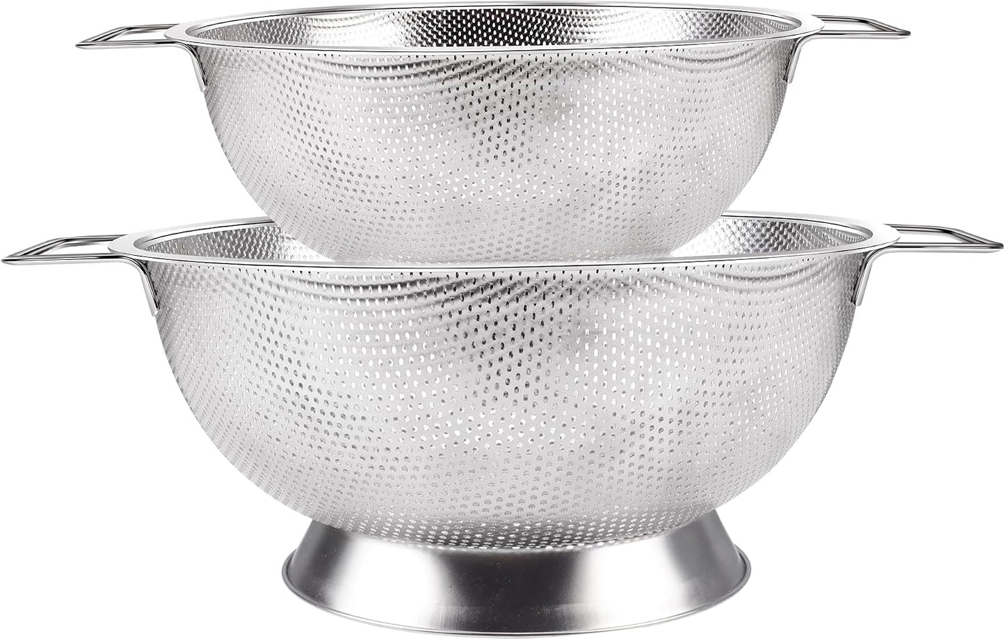 Gulex Colander Stainless Steel 3-Quart, Strainer Kitchen, Dishwasher Safe