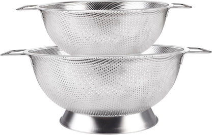 Gulex Colander Stainless Steel 3-Quart, Strainer Kitchen, Dishwasher Safe