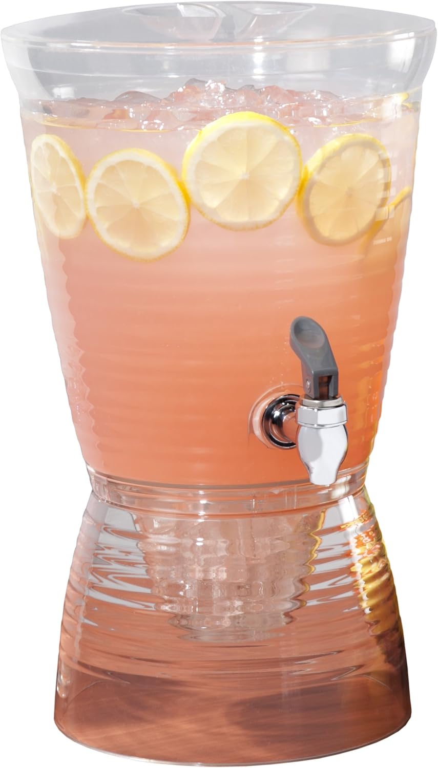 CreativeWare Bark Beverage Dispenser, 2.5 Gallon, Clear, (Pack of 1)