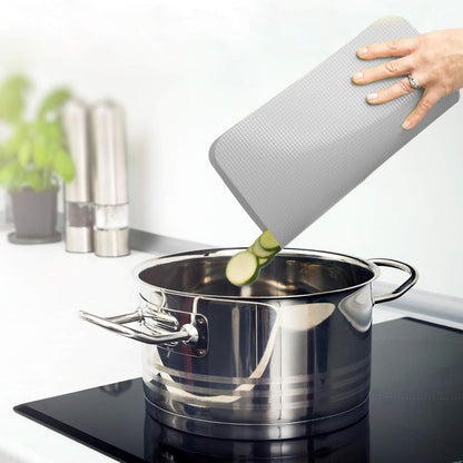 Simply Genius Flexible Cutting Board Set - Color-Coded Plastic Cutting Board Mats - Dishwasher-Safe Chopping Surfaces - Space-Saving Kitchen Mat Storage - 4-Pack Multicolor 11.5 x 15 in