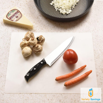 Kitchen Cutting Board | Flexible Chopping Mats | Food Safety | Hanging Hole for Easy Drying | 12x15” Size | Set of 2