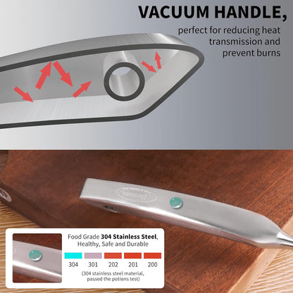 Newness Metal Fish Turner Spatula Stainless Steel for Kitchen Use, Small Griddle Egg Spatula, Flexible, Polished Metal, Corrosion Resistant, Kitchen Slotted Turner with Thin Edge Ideal for Turning,11"
