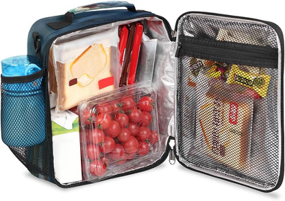 cfpolar Skull Skateboard Lunch Box for Boys Girls, Insulated Lunch Bags for Kids Reusable Mini Cooler Lunch Tote Lunchbox Thermal Meal Tote Kit with Shoulder Strap for Work School Picnic