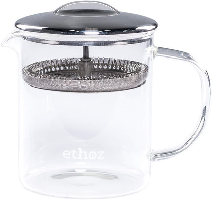Ethoz by Planetary Design Borosilicate Glass Tea Brewer, Loose-Leaf Infuser