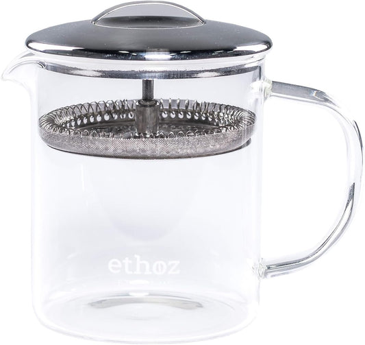 Ethoz by Planetary Design Borosilicate Glass Tea Brewer, Loose-Leaf Infuser