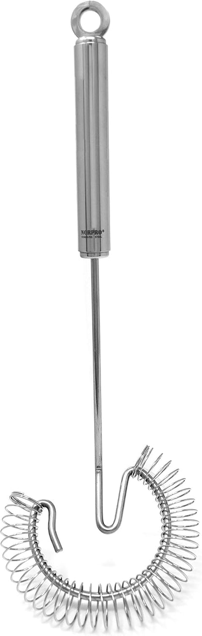 Norpro Krona Sauce Master Whisk Silver, 11.5in/29cm